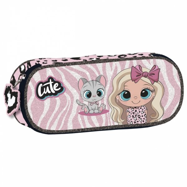 PIÓRNIK DZIEWCZYNKA OTWIERANY DLA DZIEWCZYNEK USZTYWNIANY Z KLAPKĄ SZKOLNY