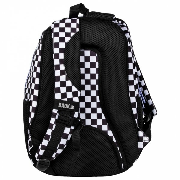 SZACHOWNICA PLECAK MŁODZIEŻOWY BACKUP SZKOLNY KRATKA KRATKA FIOLET DERFORM