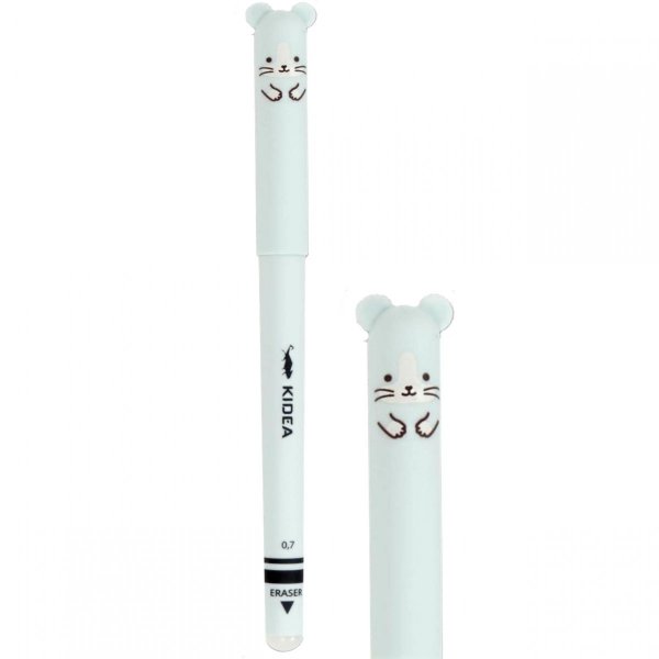Długopis Myszka Wymazywalny Ścieralny z Gumką Kidea [DWBKA]