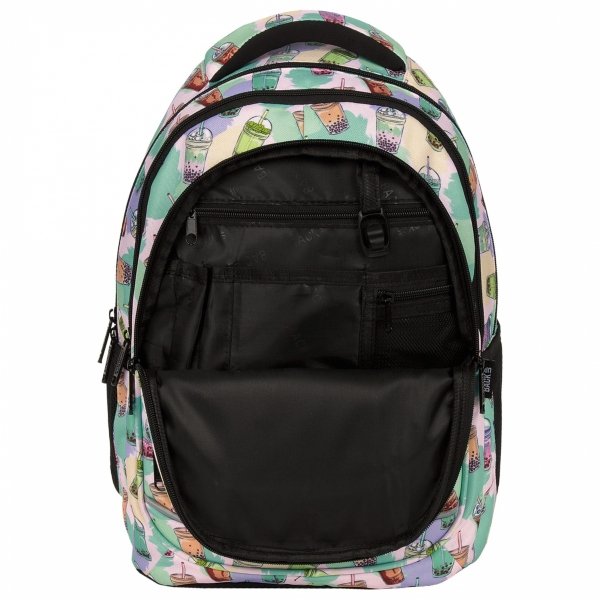 BACKUP PLECAK SZKOLNY MŁODZIEŻOWY BUBBLE TEA ZESTAW 5w1 DLA DZIEWCZYNY