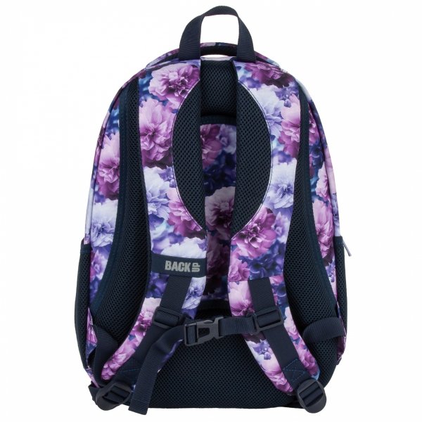 PLECAK MŁODZIEŻOWY BACKUP DZIEWCZĘCY SZKOLNY VIOLET KWIATY 26 l KWIATKI