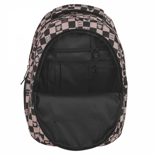 SZACHOWNICA RÓŻOWA PLECAK MŁODZIEŻOWY BACKUP DZIEWCZĘCY SZKOLNY KOMPLET 3w1