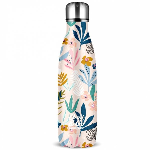 Butelka Termiczna Stalowa Kubek Termiczny Termos Bidon 500ml LISTKI [Z04575]