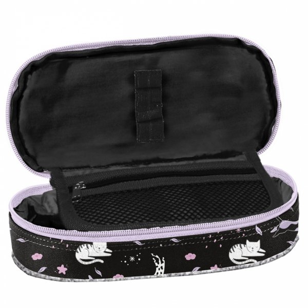 TORNISTER KOT DLA DZIEWCZYNY SZKOLNY Z KOTKIEM DO 1 KLASY KOTEK KOMPLET 3w1