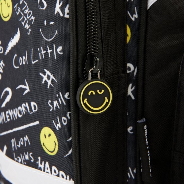 SMILLEY TORNISTER SZKOLNY DO KLAS 1-4 BUŹKI EMOTKI EMITIKONY KOMPLET 3w1