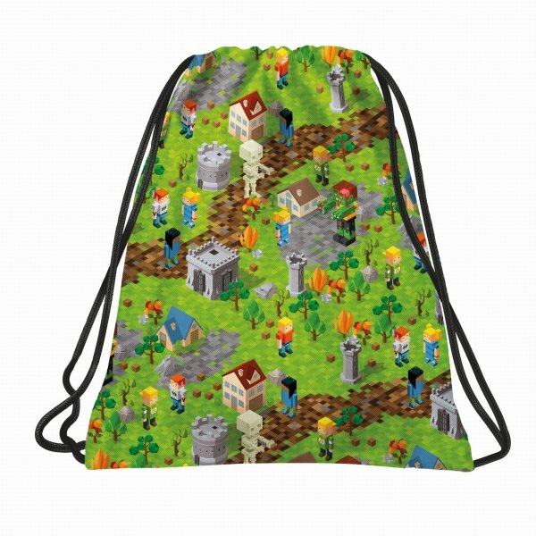 GAMING MINECRAFT PLECAK DLA CHŁOPAKA BACKUP DO PODSTAWÓWKI KOMPLET 5w1