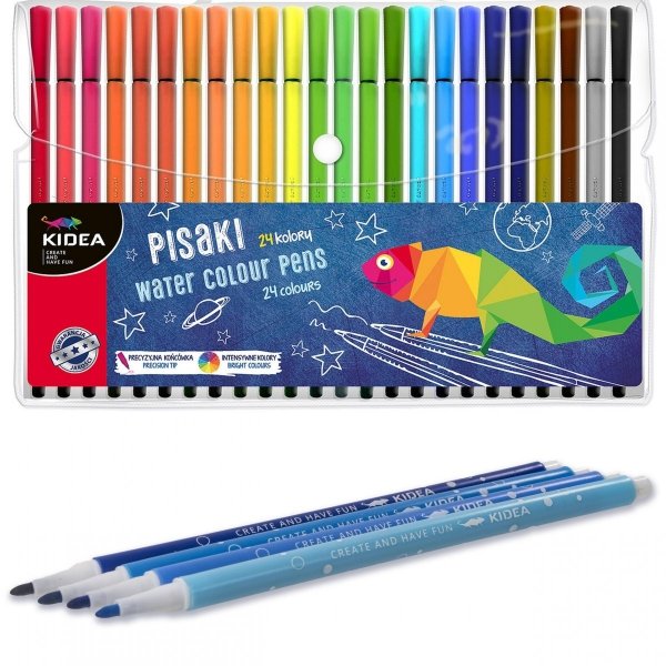 Pisaki Flamastry Mazaki Kidea 24 Kolory w Etui [PI36KA]