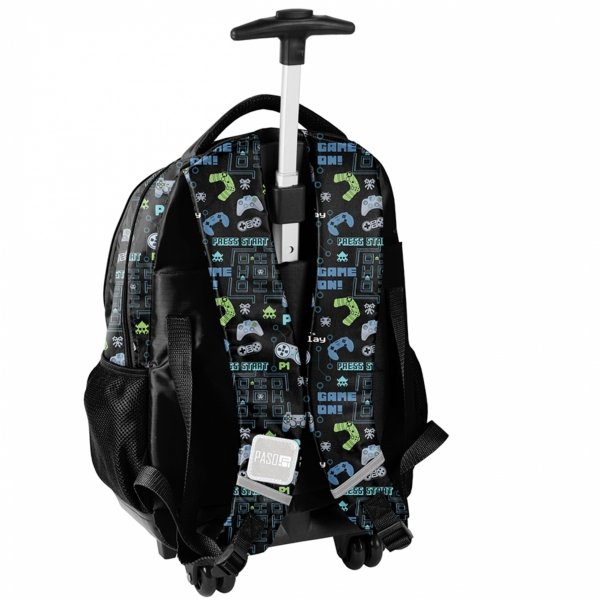 GAMEPAD PLECAK NA KÓŁKACH SZKOLNY GAMER GAMING DO 1 KLASY GRY GRA PASO