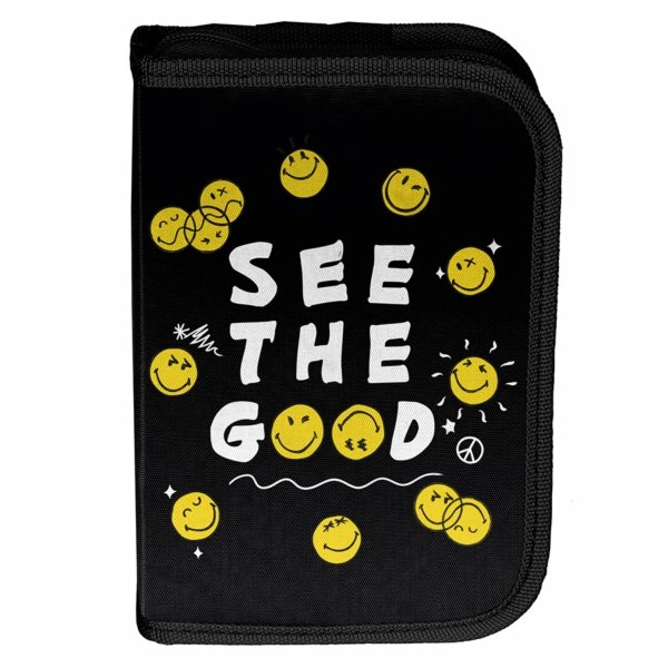 TORNISTER SZKOLNY EMOTKI SMILEY DO 1 KLAS KOMPLET 3w1 BUŹKI EMOTIKONY PASO