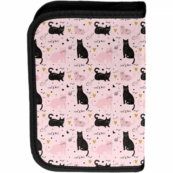 PIÓRNIK Z WYPOSAŻENIEM Z KOTKIEM SZKOLNY DLA DZIEWCZYNEK KOTEK CATS PASO