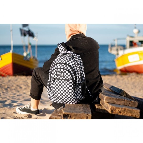 PLECAK W SZACHOWNICE PLECAK BACKUP MŁODZIEŻOWY SZKOLNY ZESTAW 2w1 DERFORM