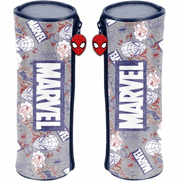SPIDERMAN Piórnik Tuba Okrągły Szkolny Paso MARVEL Chłopięcy do Podstawówki