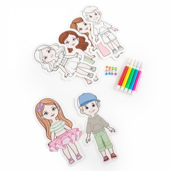 ZESTAW KREATYWNY WYKLEJANKA PRACOWNIA MODY KIDEA STYLISTKA DLA DZIECKA