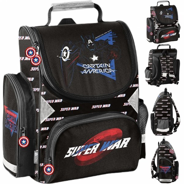 TORNISTER AVENGERS SZKOLNY DLA CHŁOPAKÓW KAPITAN AMERYKA IRONMAN HULK THOR