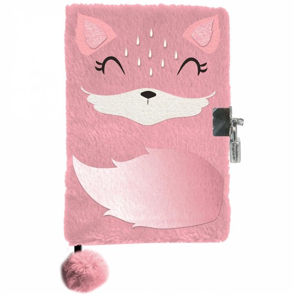 LISEK PLUSZOWY PAMIĘTNIK DLA DZIEWCZYNEK DZIECIĘCY WŁOCHACZ na KLUCZYK [PP23FX-3676]