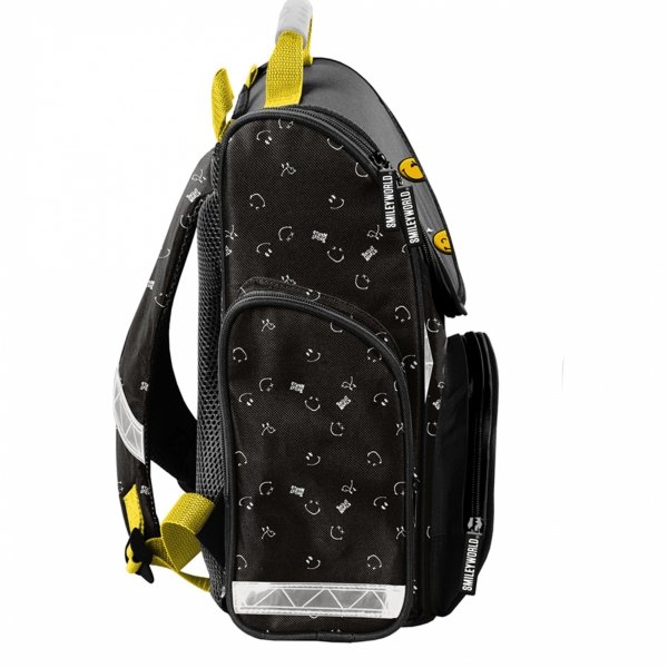 TORNISTER SZKOLNY EMOTKI SMILEY DO 1 KLAS KOMPLET 3w1 BUŹKI EMOTIKONY PASO