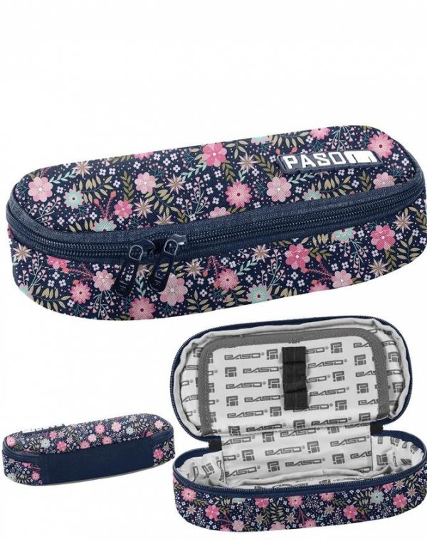 Piórnik Kwiaty Młodzieżowy Szkolny Sztywny [PPMZ19-013]