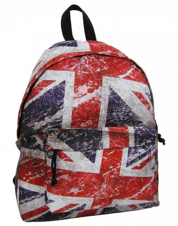Plecak Vintage Młodzieżowy Szkolny Nowoczesny Wzór
