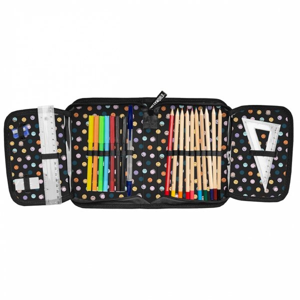 TORNISTER SMILEY SZKOLNY DO KLAS 1-4 DO PODSTAWÓWKI BUŹKI ZESTAW 3el EMOTKI