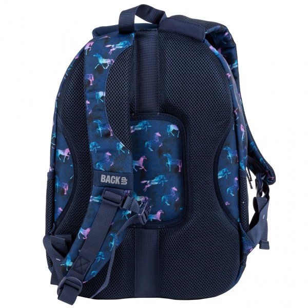Konie BackUP Plecak Szkolny Młodzieżowy z Końmi [PLB4A88]