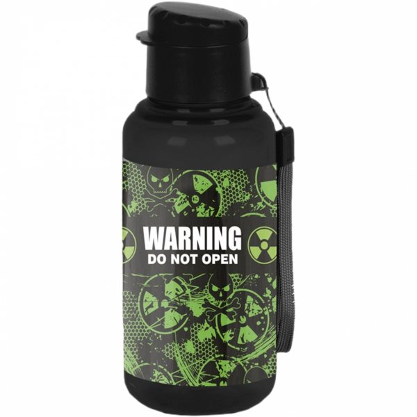 WARNING ALERT KOMPLET 2w1 BIDON ŚNIADANIÓWKA DLA CHŁOPAKA DO SZKOŁY PASO