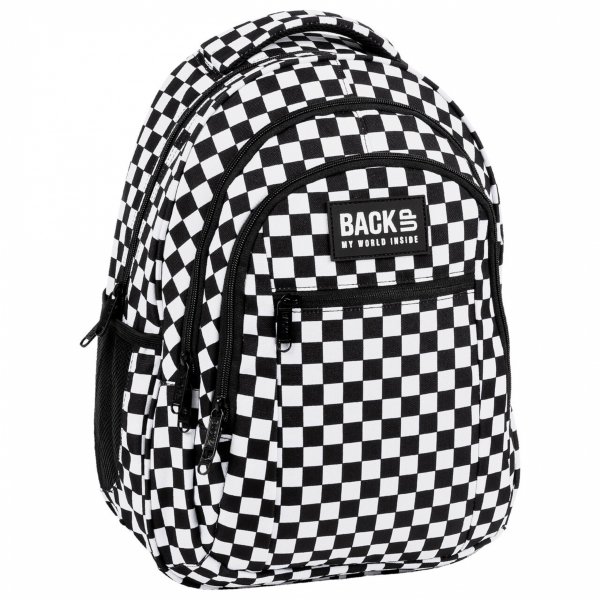 SZACHOWNICA PLECAK ZESTAW 5 ele MŁODZIEŻOWY BACKUP SZKOLNY KRATKA