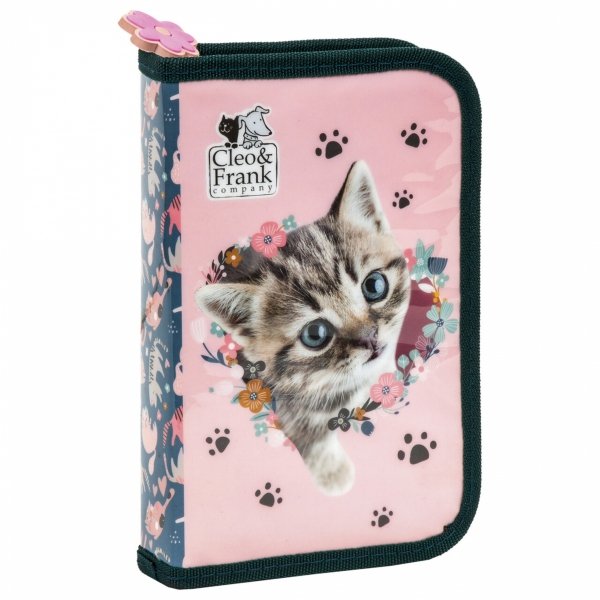 Dziewczęcy Plecak Szkolny Kotki do Podstawówki komplet 5w1 z Kotkiem