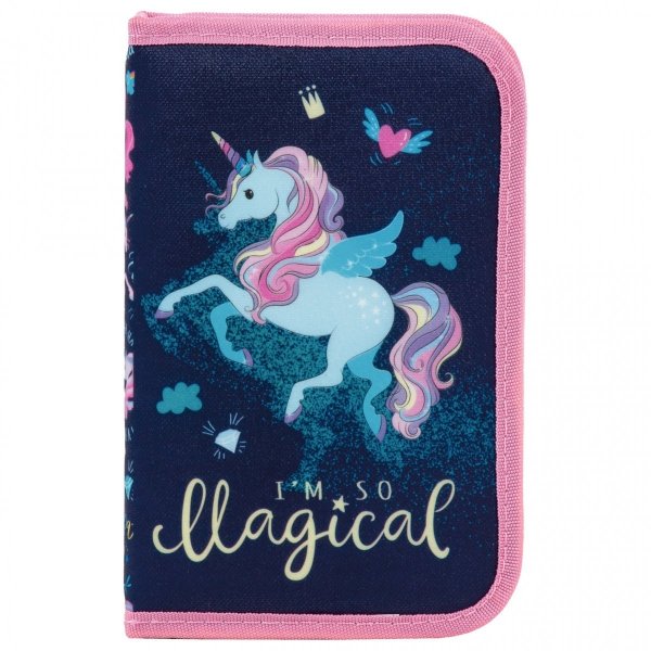 PLECAK JEDNOROŻEC SZKOLNY DO 1 KLASY KOMPLET 5el DZIEWCZĘCY UNICORN DERFORM