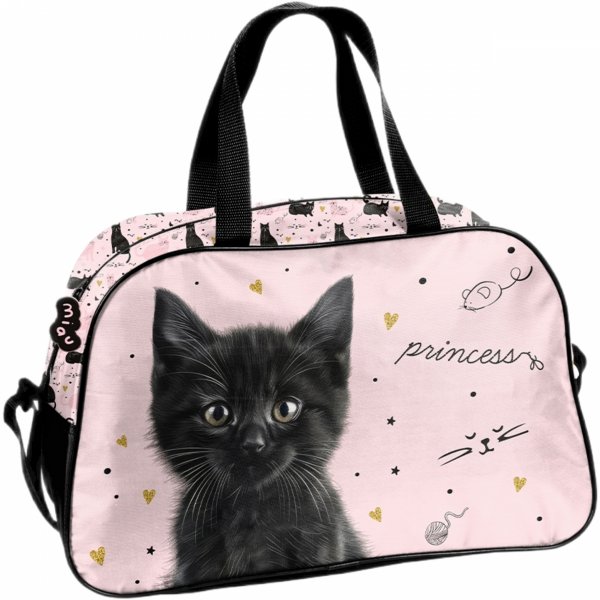 KOTEK TORBA SZKOLNA NA BASEN SPORTOWA DLA DZIEWCZYNEK WYCIECZKOWA Z KOTKIEM