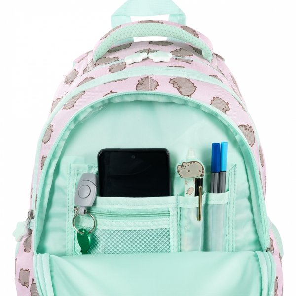 PLECAK PUSHEEN PINK KOMPLET 3w1 MAJEWSKI DLA DZIEWCZYNY KOT KOTKI