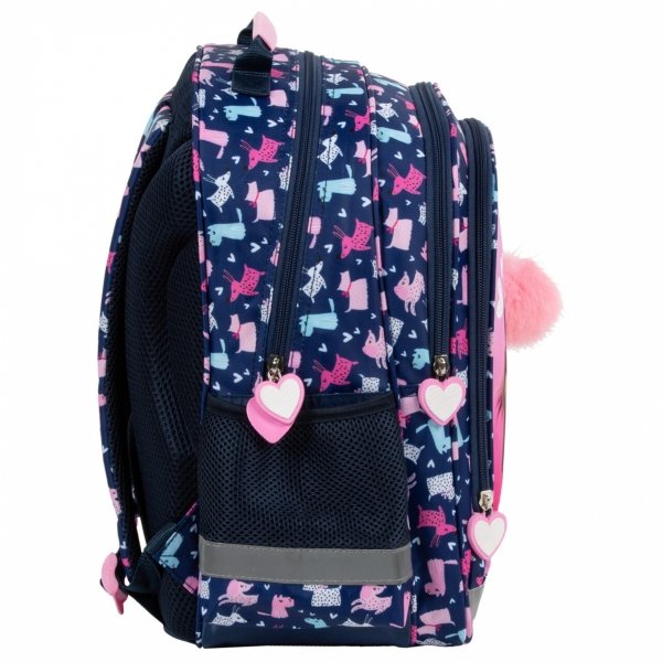 PIES PLECAK DERFORM DLA UCZENNIC SZKOLNY KOMPLET 5w1 DO PODSTAWÓWKI DOG