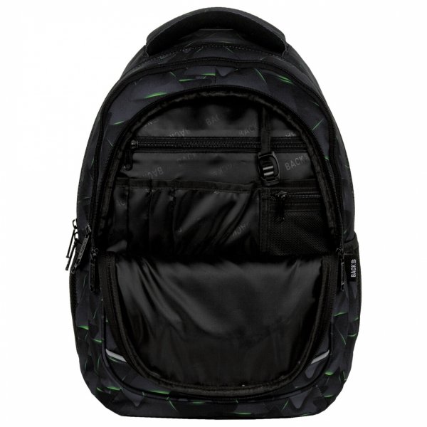 CHŁOPIĘCY BACKUP PLECAK SZKOLNY MŁODZIEŻOWY ZESTAW 5 ele CYBER TRIANGLES