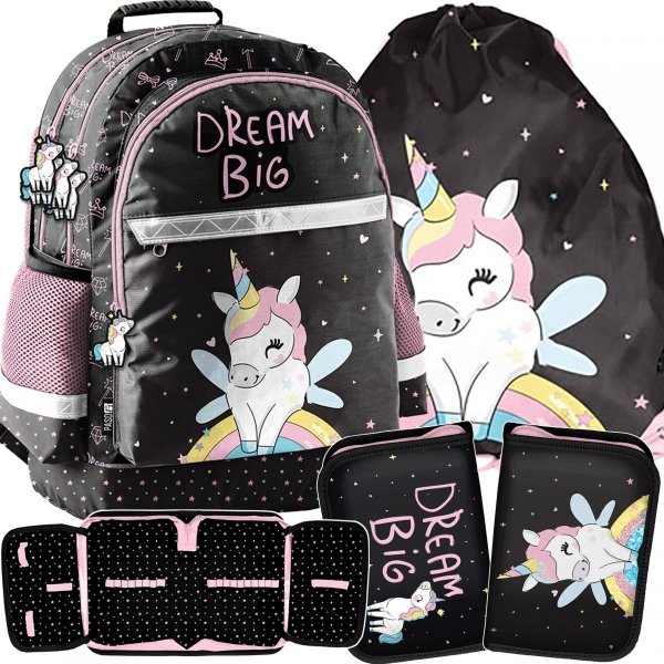 Jednorożec dla Dziewczynki Komplet Plecak Szkolny [PP23UI-116]