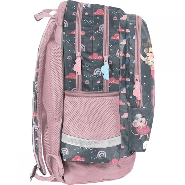 Dziewczęcy Plecak Szkolny Baletnica w zestawie Paso [PP23BA-116]