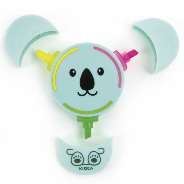 Neonowe Zakreślacze z Figurką 3w1 Kidea Flamastry [ZF3W1KA]