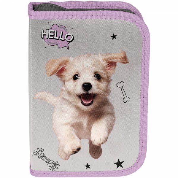 PIÓRNIK Z PIESKAMI SZKOLNY DO PODSTAWÓWKI DLA DZIEWCZYNKI DO 1 KLASY PIES