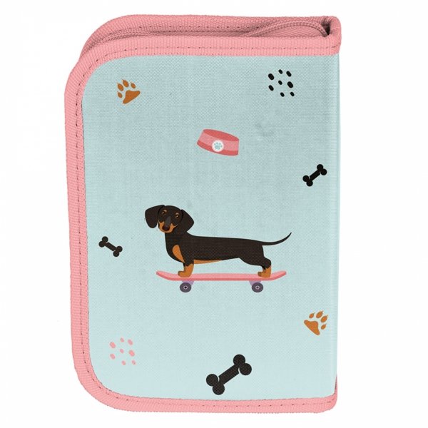 PLECAK PIESEK SZKOLNY POJEMNY DO 1-3 KLASY KOMPLET 5w1 DLA DZIEWCZYNY PIES