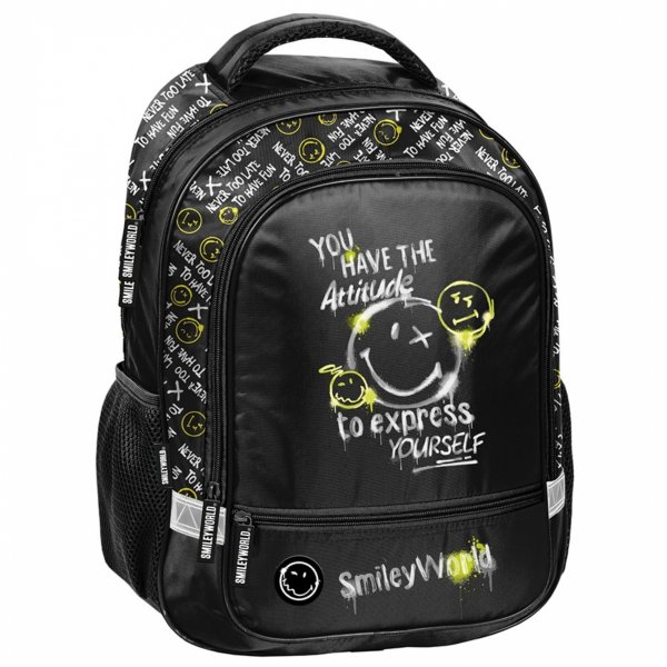 PLECAK SMILEY SZKOLNY DO 1 KLASY EMOTIKONY DO PODSTAWÓWKI BUŹKI EMOTKI PASO
