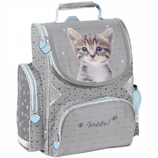 KOTY TORNISTER SZKOLNY Z KOTKIEM DO KLAS 1-4 DO PODSTAWÓWKI DZIEWCZĘCY PASO