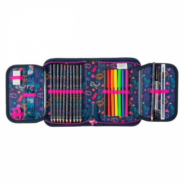 KOTEK PIÓRNIK CATS SZKOLNY DO PODSTAWÓWKI DLA DZIEWCZYNEK Z WYPOSAŻENIEM