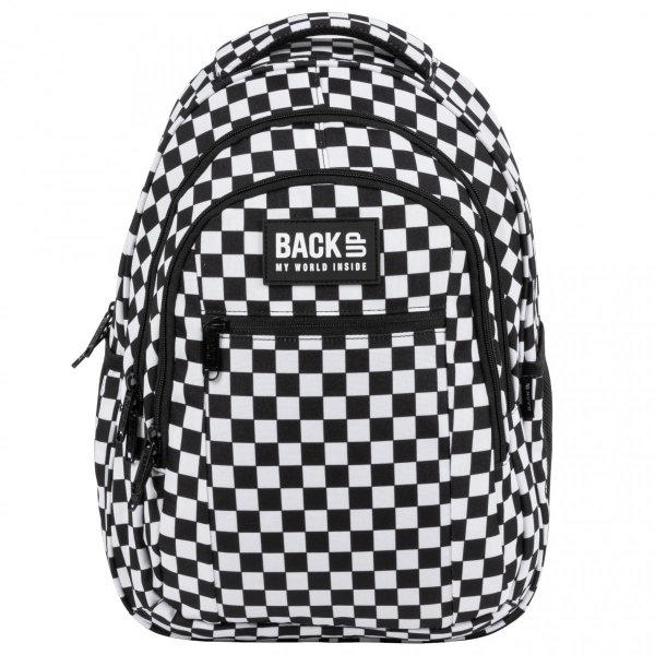 PLECAK W SZACHOWNICE PLECAK BACKUP MŁODZIEŻOWY SZKOLNY ZESTAW 2w1 DERFORM