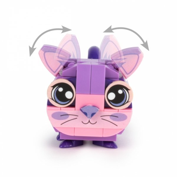 SNAPETS KLOCKI KONSTRUKCYJNE FIOLETOWY KOT DLA DZIECKA KIDEA DERFORM