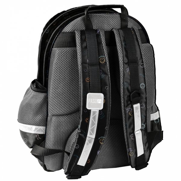 PLECAK  SMILEY SZKOLNY EMOTKI DO 1-3 KLASY PODSTAWÓWKI EMOTIKONY ZESTAW 5el