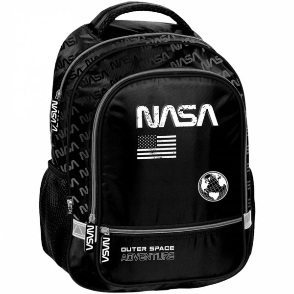 CZARNY PLECAK SZKOLNY NASA ZESTAW 5w1 DO 1 KLASY PODSTAWÓWKI DLA CHŁOPAKA