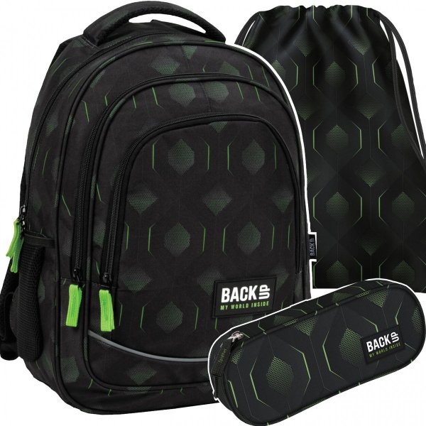 Zestaw 3ele Plecak Backup Szkolny Młodzieżowy [PLB5X38]