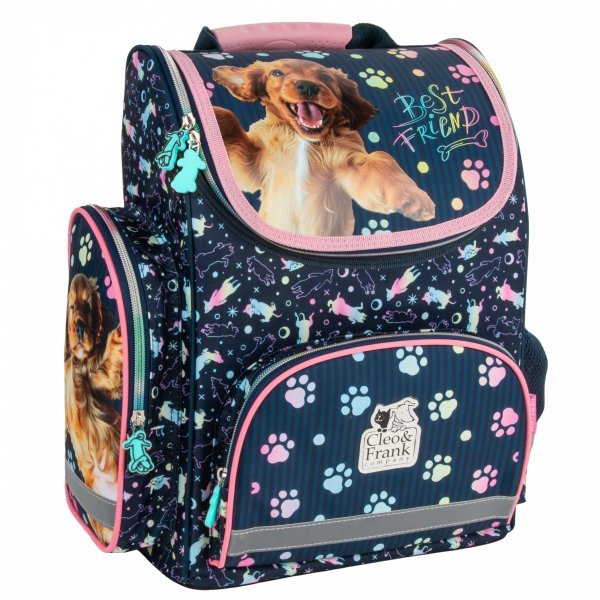 TORNISTER SZKOLNY PIESKI DO 1 KLASY Z PIESKIEM DLA DZIEWCZYNEK KOMPLET 5el