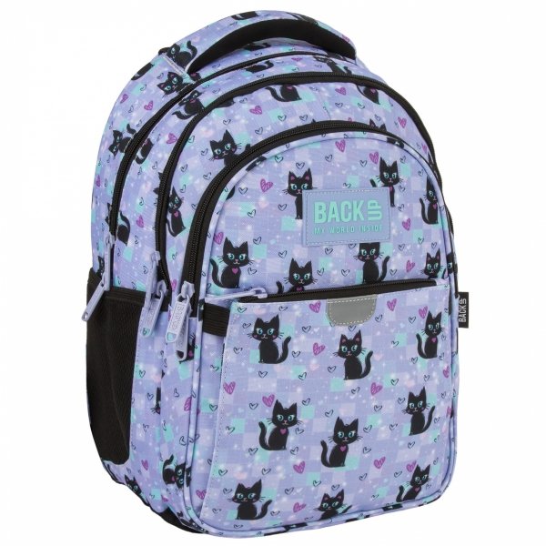 CATS KOMPLET 5ele SZKOLNY PLECAK MŁODZIEŻOWY BACKUP Z KOTKAMI SZKOLNY KOTEK