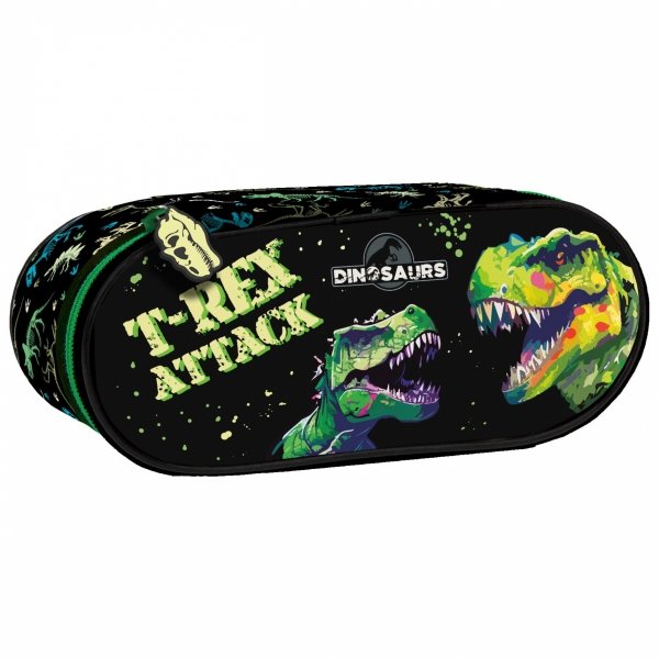 DINOZAURY PIÓRNIK OTWIERANY DLA DZIEWCZYNEK USZTYWNIANY TYRANOZAUR DINO