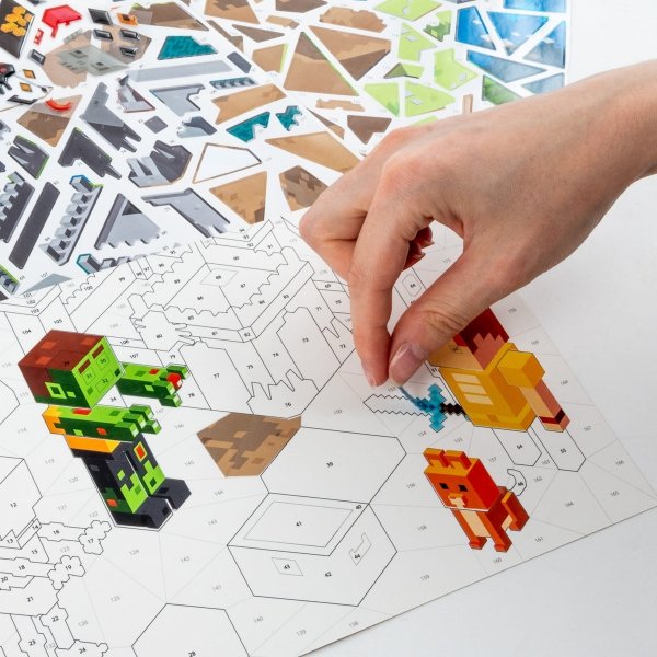 WYKLEJANKA PO NUMERACH GAME PIKSELE ZESTAW KREATYWNY KIDEA DLA CHŁOPAKA