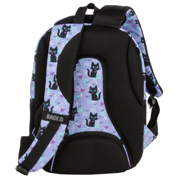 ZESTAW 5w1 SZKOLNY PLECAK MŁODZIEŻOWY BACKUP Z KOTKAMI CATS SZKOLNY KOTEK